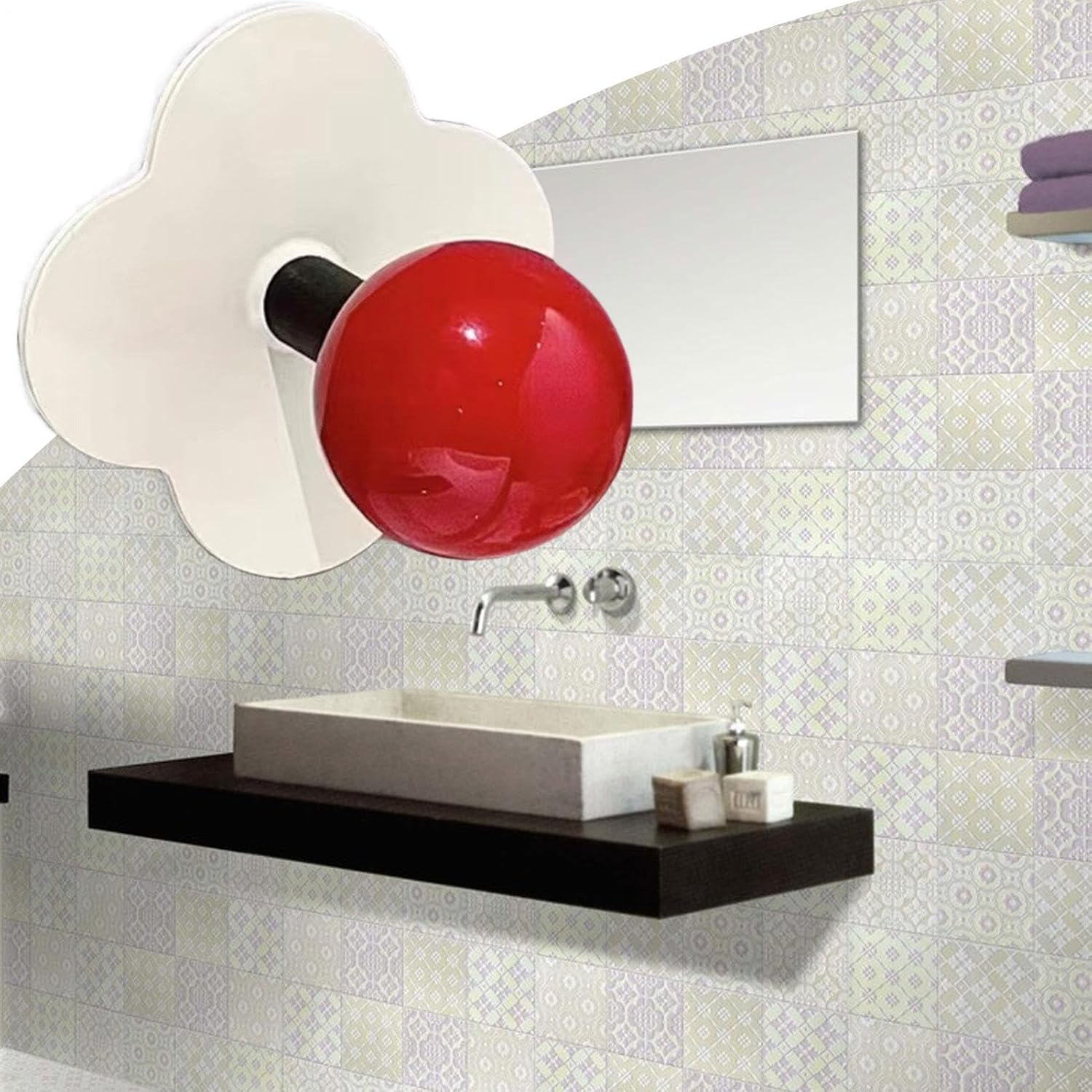 Adhesive Hooks Flower Shaped No Drill Wall Hooks image 3