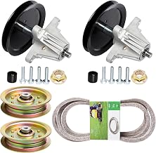 46 inch Mower Deck Rebuild Kit for Craftsman MTD Cub Cadet LTX1045 LTX1046 LT2000 LT2200 LT2500 Includes 2 Spindle 918-04865 918-04865A 918-04636, 2 Idler 756-04129, 1 Be lt 954-04219