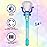 ArtCreativity Light Up Princess Wands for Kids (Set of 2) - Pink and Blue Fairy Wands with Spinning LEDs, Batteries Included - Light Up Wand for Girls and Boys, Perfect Pretend Play Toys