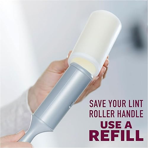 Miniatura 7 de Scotch-Brite Rodillo de pelusa extra pegajoso para mascotas, muebles y ropa, 2 rodillos, 70 hojas por rodillo, 140 hojas en total