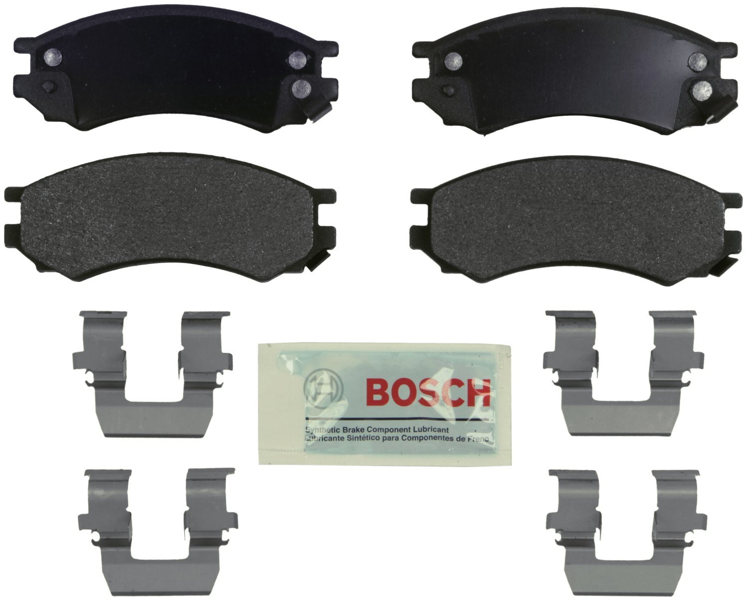 Bosch BE1324H Blue Disc Brake Pad Set with Hardware - FRONT — view 388