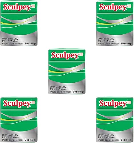 Sculpey Compuesto de modelado III (Esmeralda) 5 pcs sku# 1835197MA