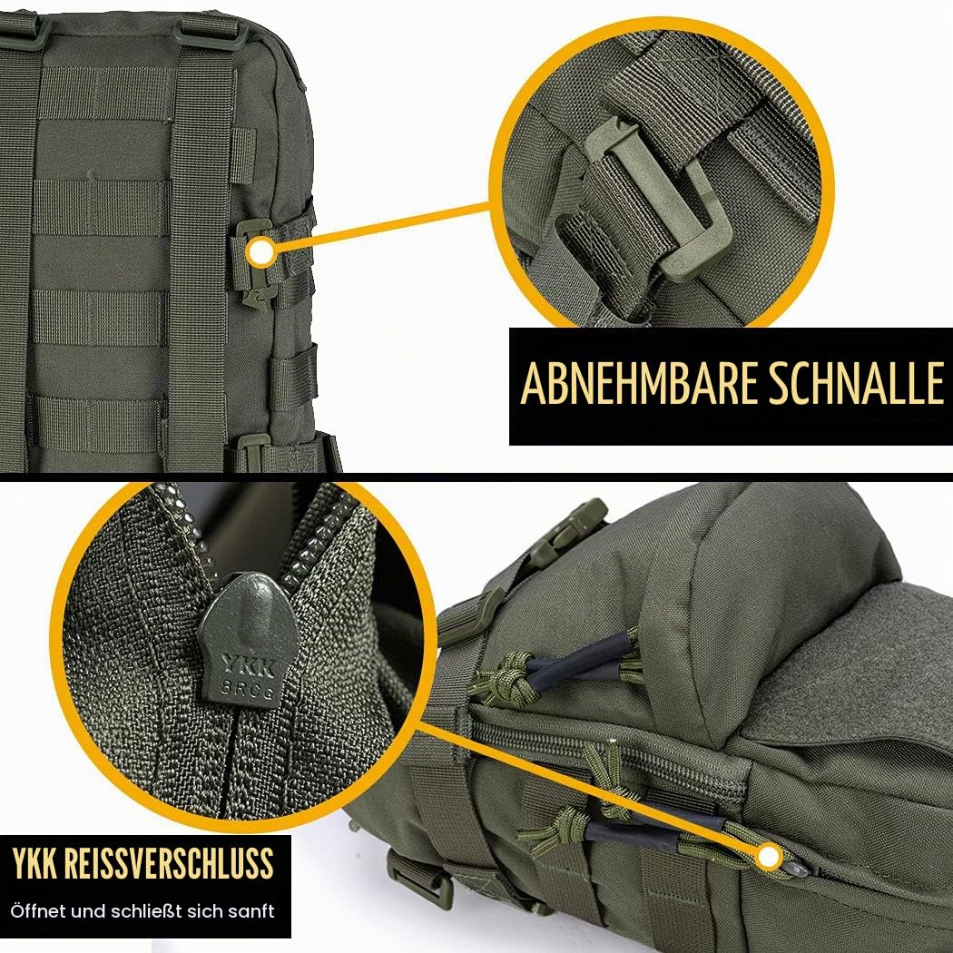 IDOGEAR Mini Taktische Molle Trinkrucksack Aufbewahrungstasche Rucksack Weste Taktische Rucksack Rucksack Outdoor (Ranger Green)