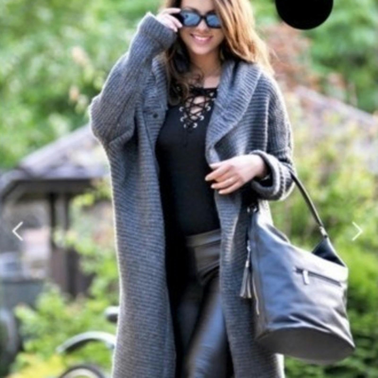 Letni Sweter Kobiety O Luźnym Kroju, Długie Dzianiny Sweter Kobiety Topy Vintage Stałe Eleganckie Luźne Miękkie Sweater Coat