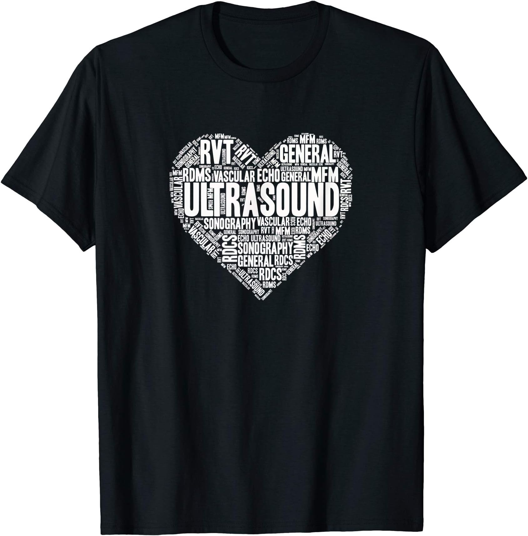 Ultrasound Tech Sonographer Radiology Sonography Heart 2 T-ShirtOEKO-TEX STANDARD 100