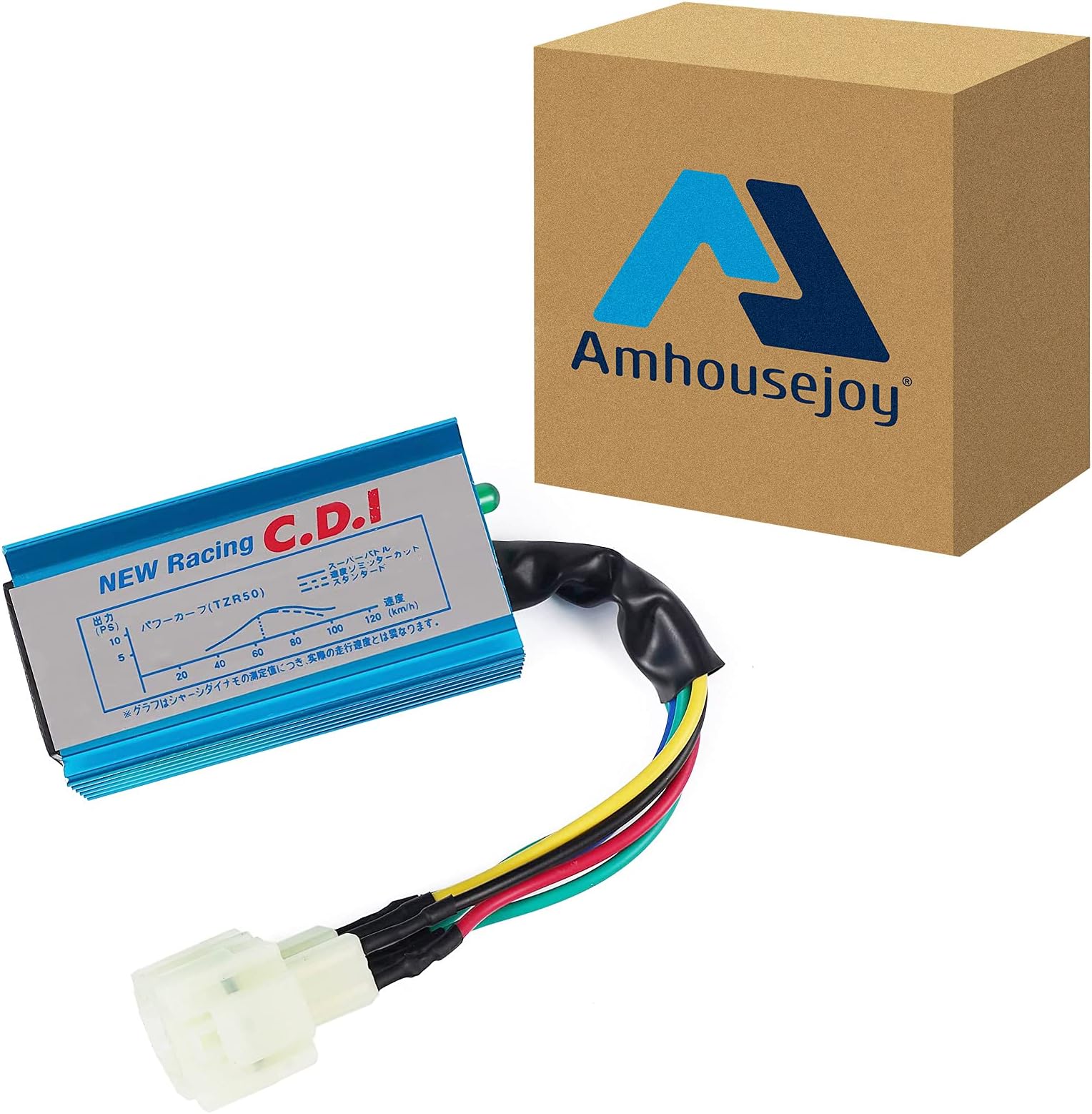 Amhousejoy 6 Pin Racing Ignition CDI Box Fit for GY6 50cc 110cc 125cc 200cc 250cc ATV Dirt Pit Bike Go Kart Moped Scooter 152QMI 157QMJ