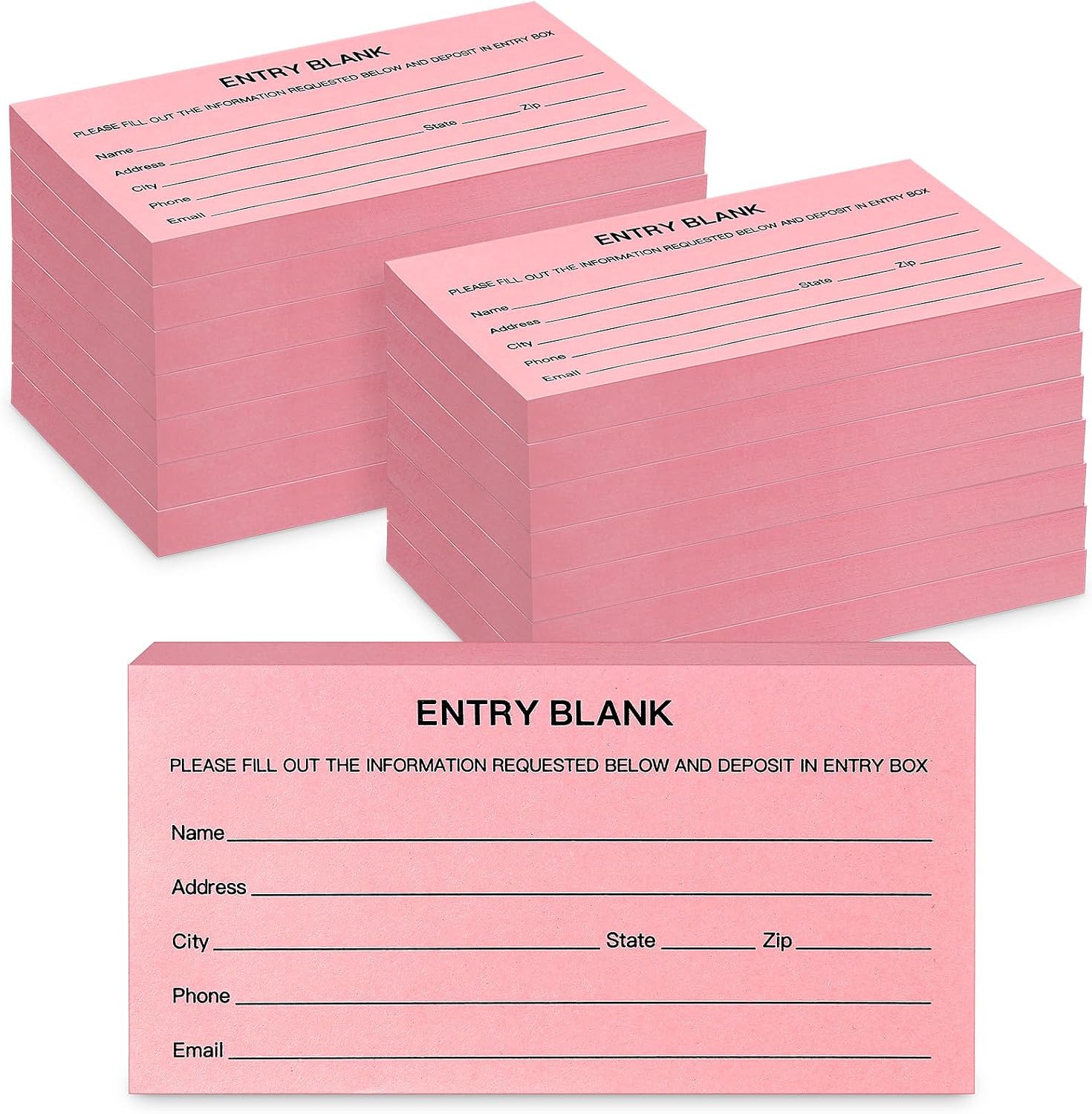 Entry Raffle Pads Amazon.com : Fulmoon 1500 Pcs Raffle Tickets Blank Entry Forms with ...