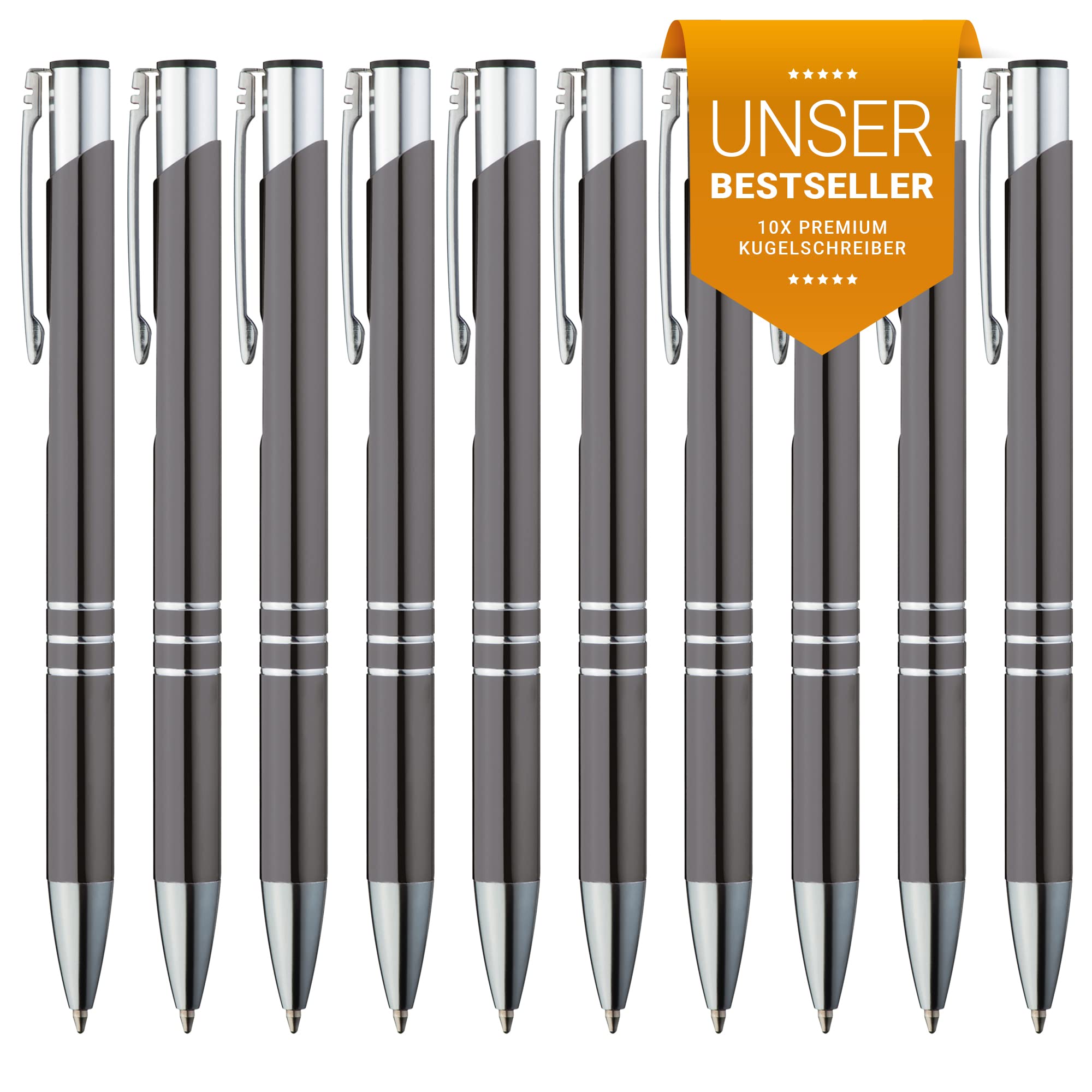 GIMEI Metal Ballpoint Pen, Pack of 10, Premium Set, High Quality