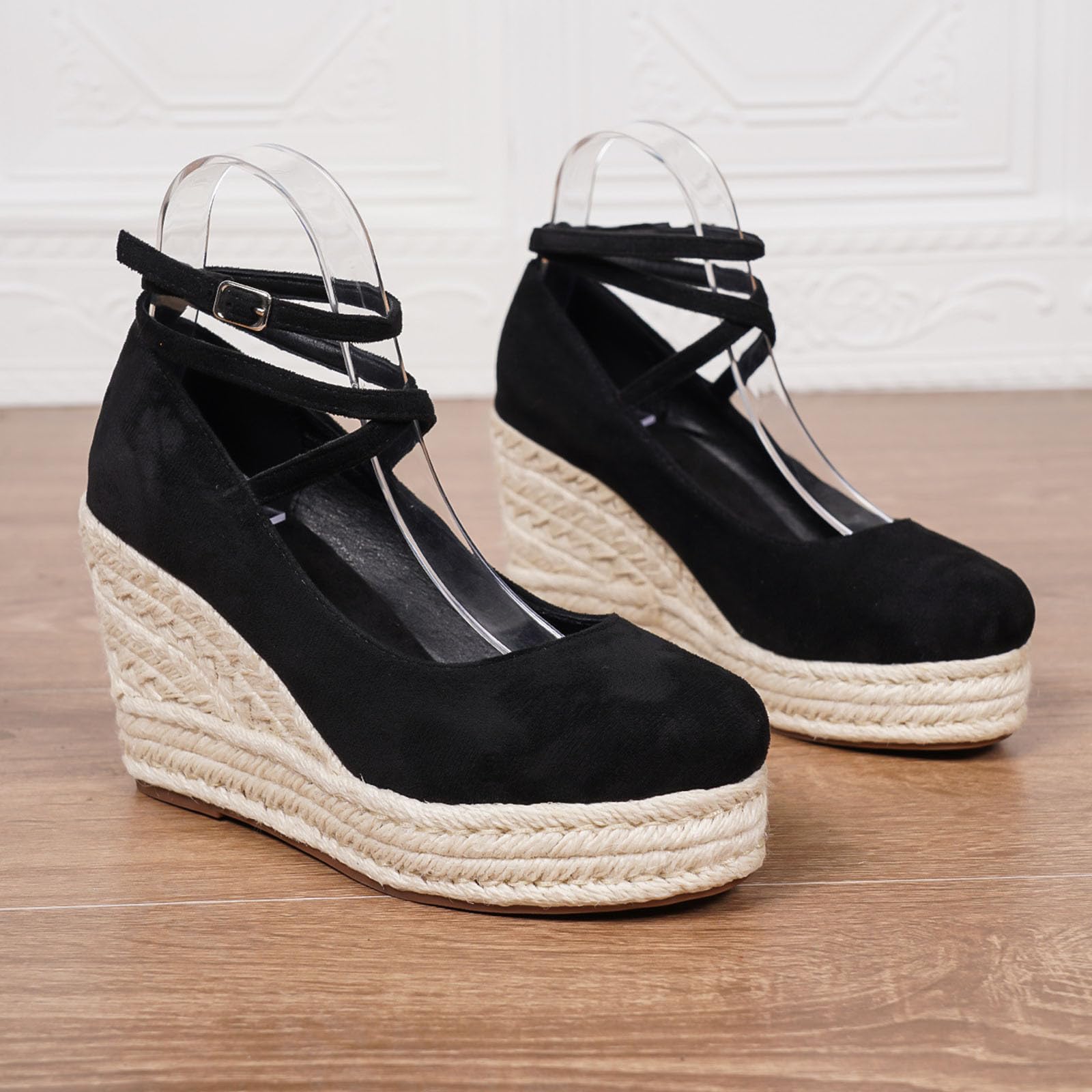 Scarpe da ballo da donna con plateau, scarpe da sposa con cinturino, tacco alto, eleganti e comode, scarpe con tacco alto per ottobre