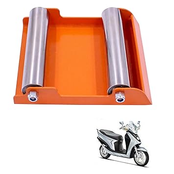 Asryd Portable Wheel Roller for Bike Tyre, Chain Cleaning & Lubricating 160Kg Weight Capacity for Hero Leap Hybrid SES (Pack of 1Pcs)