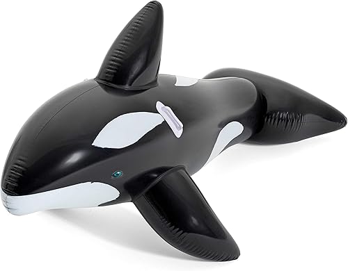 Bestway - Inflable H2OGO en forma de pez payaso para piscina Killer Whale Negro