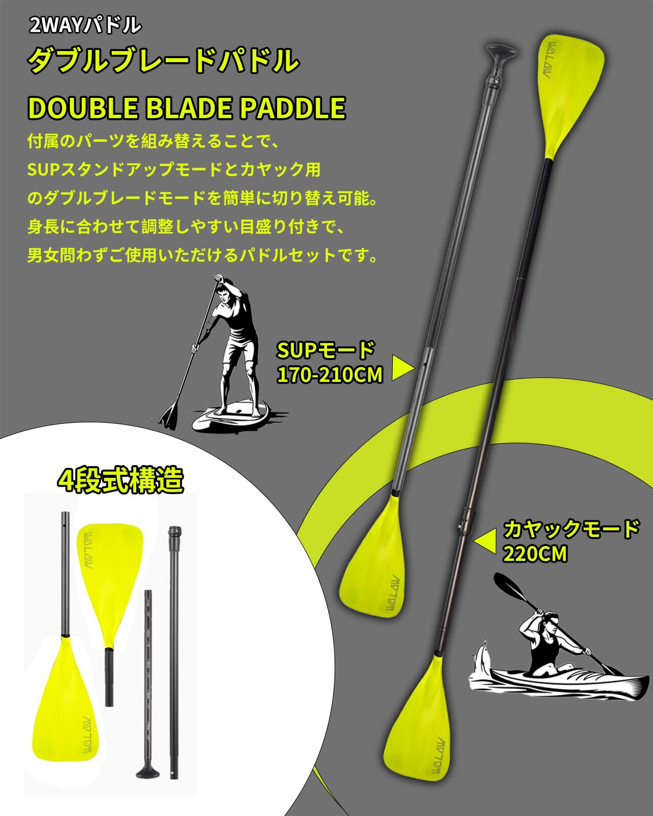 WALAW SUP サップボード スタンドアップパドルボード 長さ320cm Amazon | WALAW SUPボード スタンドアップパドルボード パドル