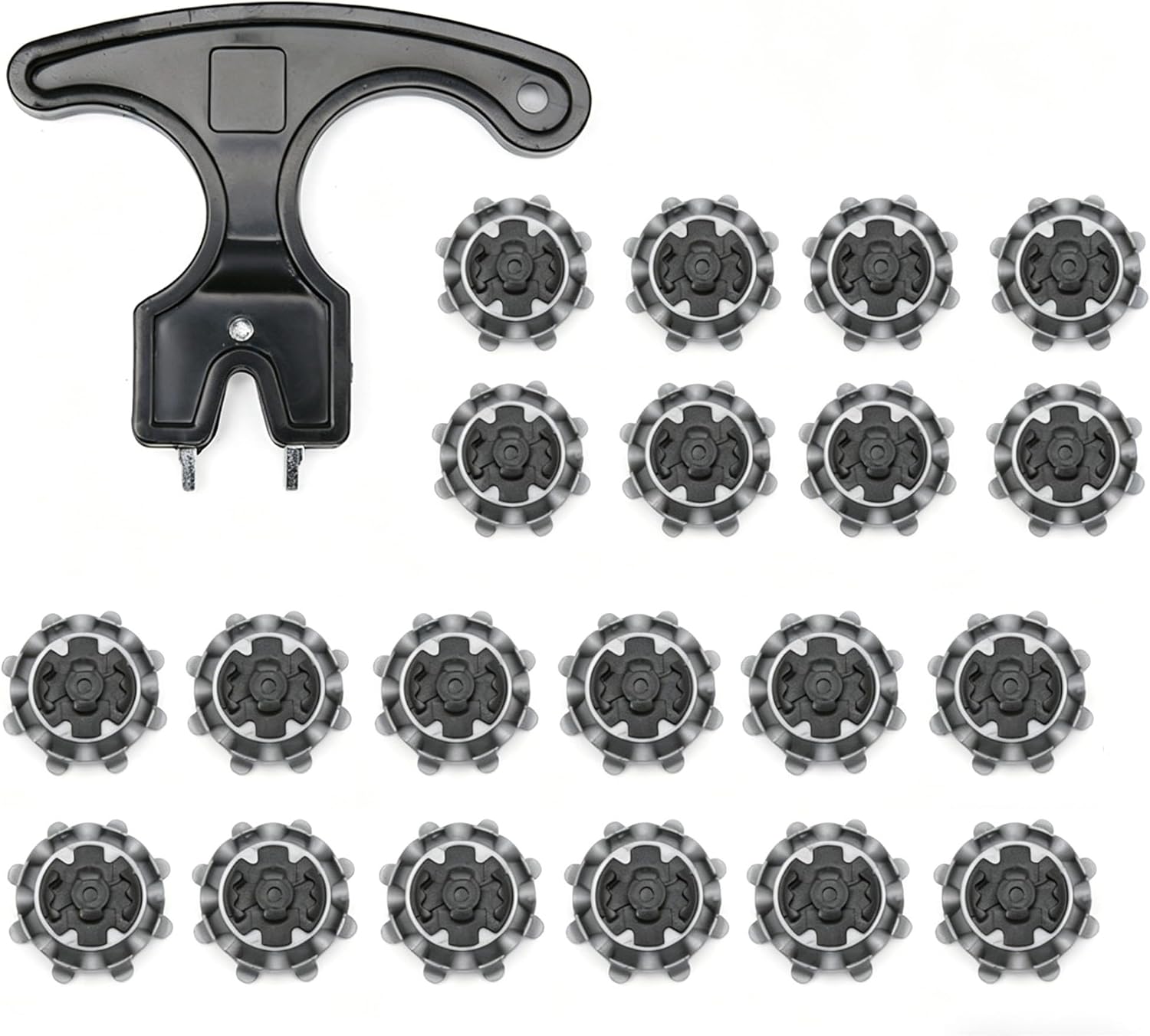 50pcs Golf Soft Spikes Studs Cleats for Shoes, Quick Torsion Replacement Spikes for Lawns & Golf Courses, Universal Fit Traction Cleats Accessories