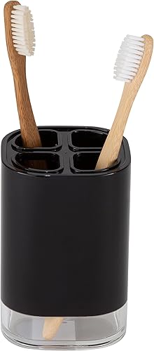 Miniatura 4 de Bath Bliss Juego de baño acrílico de 6 piezas  Cepillo de inodoro  Bote de basura  Bomba de jabón  Jabonera  Vaso  Soporte para cepillos de dientes