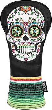 Green Eyes Design Golf Headcover with Skull Design for Golf Club