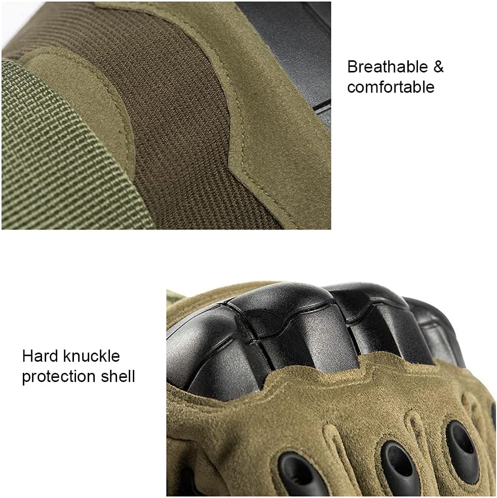 Bethspec Tactical Full Finger Gloves for Men Military Hard Knuckle Motorcycle Paintball Climbing : Sports & Outdoors