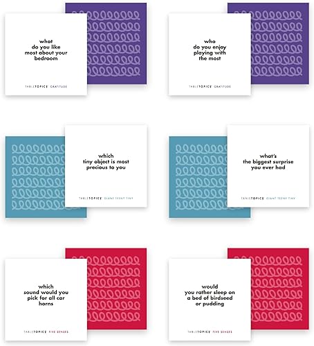 Miniatura 7 de TableTopics Paquete de tarjetas de conversación para niños, 120 iniciadores de conversación para niños y padres