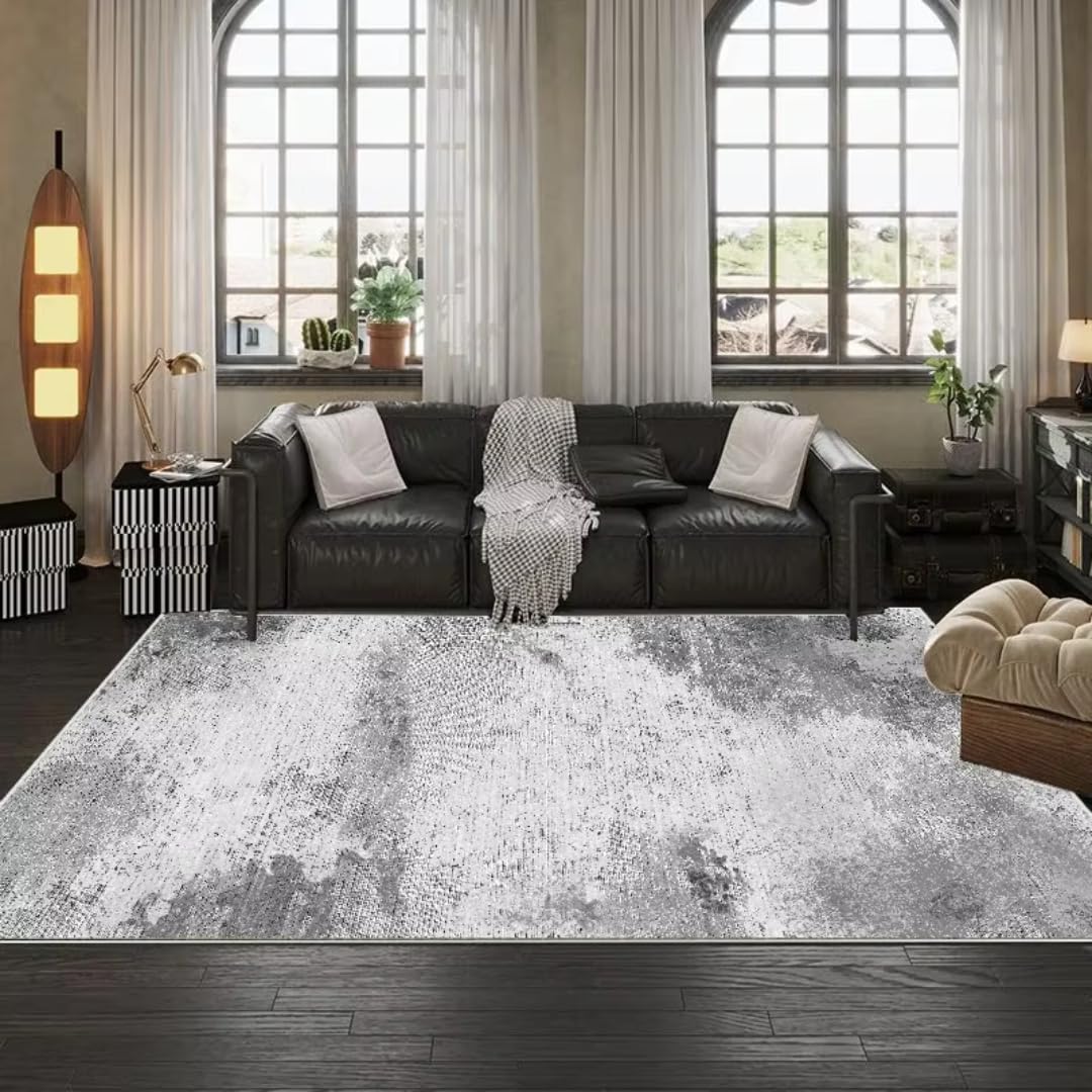 Tapis de salon lavable et grand format pour un entretien facile au quotidien