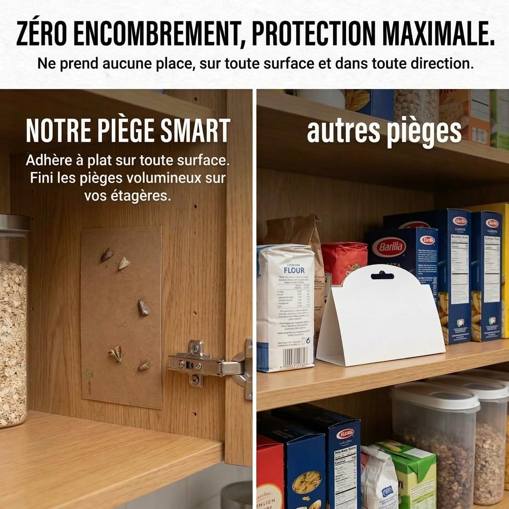 Pestmatic Piège à Mites Alimentaires Pack Eco 10 Unités Phéromone Puissante