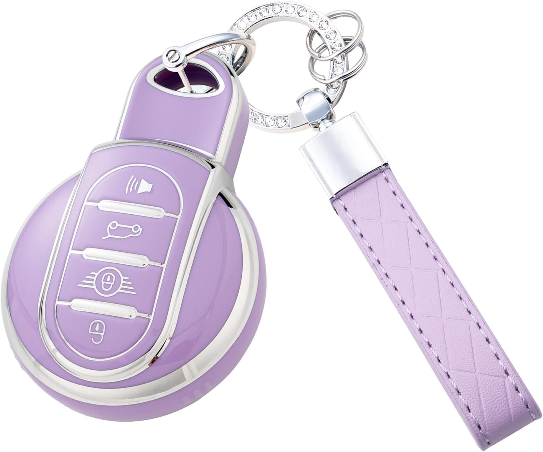 Key Fob Cover with Keychain for Mini Cooper F54 F55 F56 F57 F60