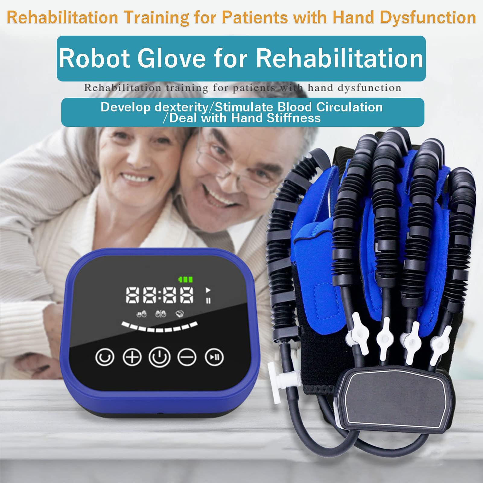 Rękawica rehabilitacyjna do robota rehabilitacyjnego, rękawice treningowe rehabilitacyjne, orteza palców, funkcjonalny sprzęt do regeneracji po udarze dłoni dla pacjentów z dysfunkcją rąk