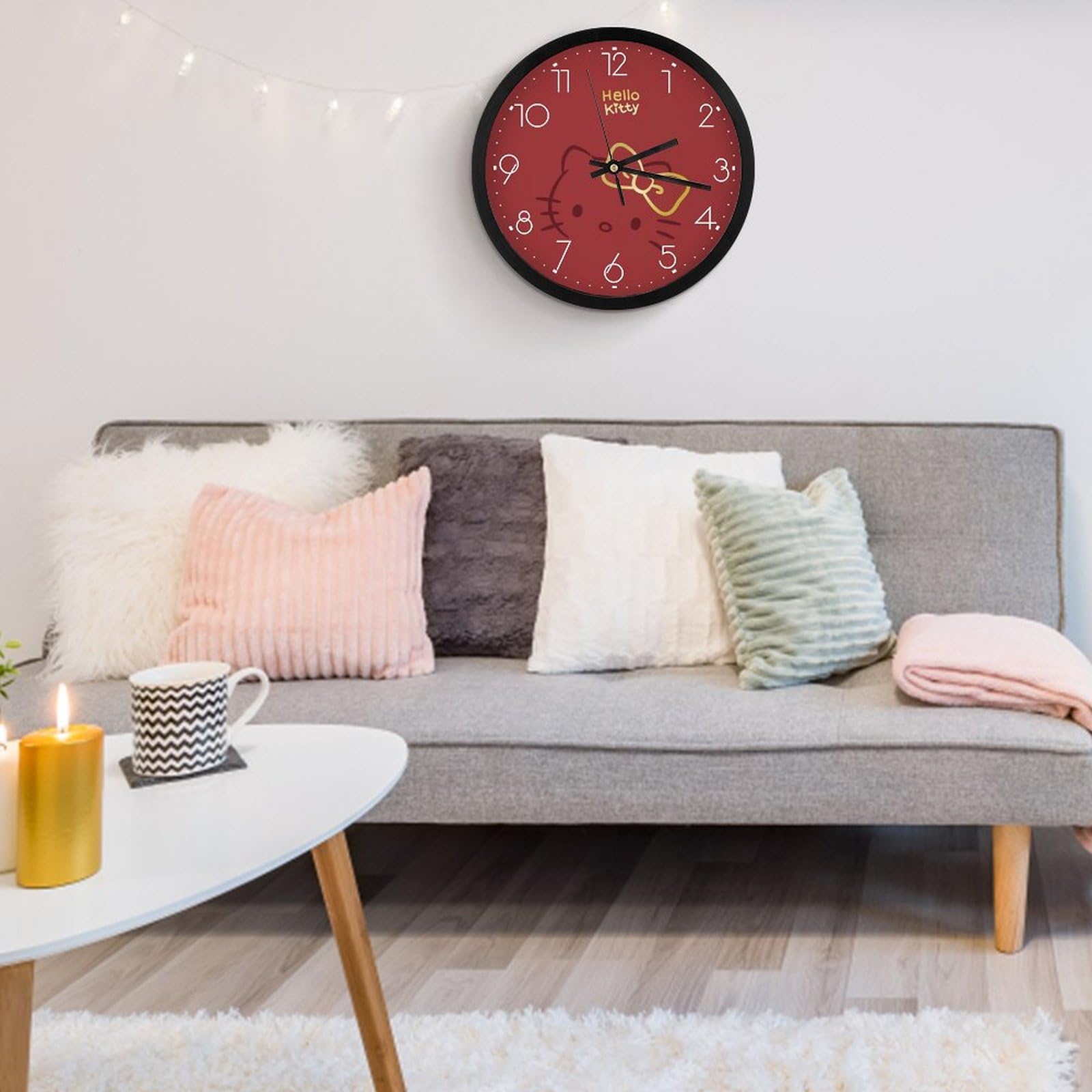 Amazon.co.jp: ハローキティ (8) 壁掛け時計 かけ時計 置き時計 連続