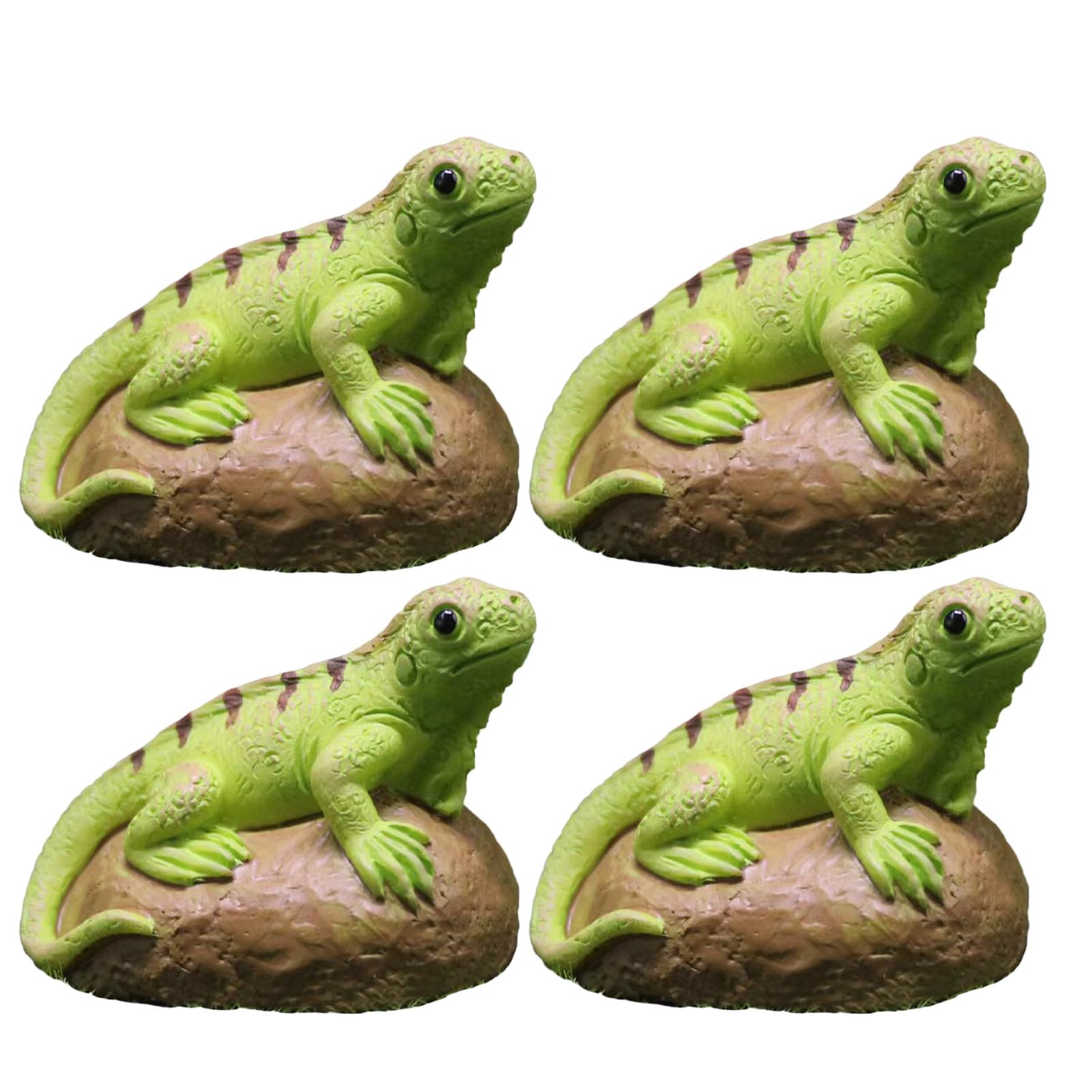 Miniaturas de lagartos realistas en resina de alta durabilidad para terrarios de musgo