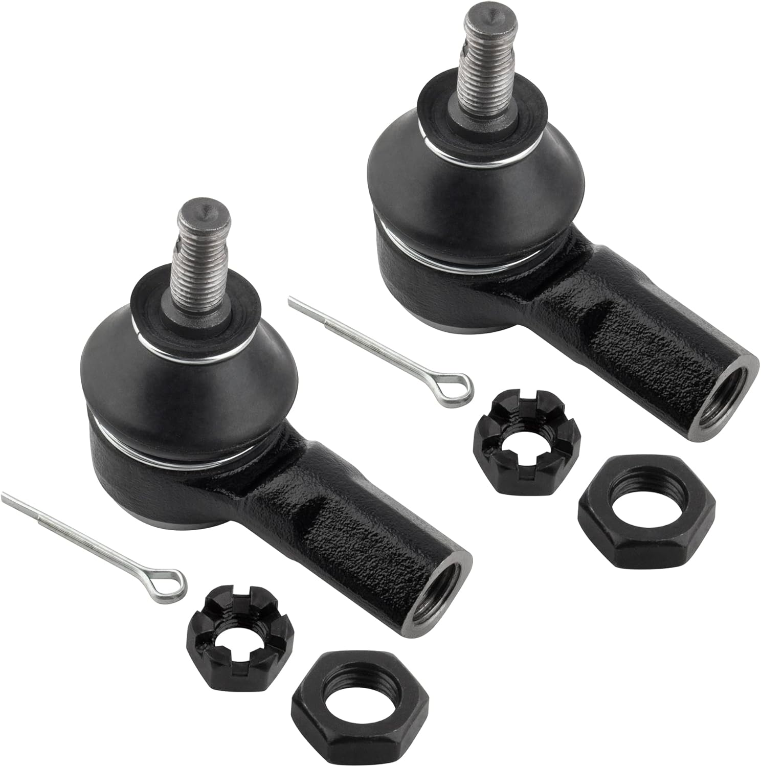BOXI 6pcs Front Sway Bars Lower Ball Joints Outer Tie Rods Fit for Acura EL 2001 2002 2003 2004 2005 for Honda Civic 2001 2002 2003 2004 2005 (Not for Si Models) | Replace K90332 K90454 K90455 ES3581