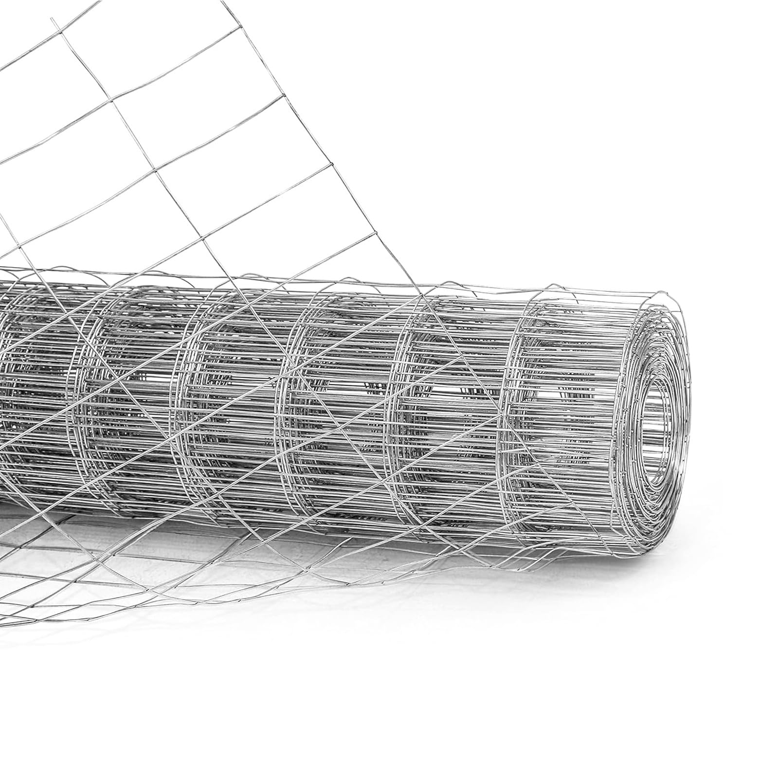 Genérico Malla metálica de Acero Inoxidable de 1 x 10 cm, Malla soldada para gallineros, Rollo de Cerca Rectangular, Red antipájaros Duradera para jardín, 1,2 MX 10 m (47,2 Pulgadas x 32,8 pies)