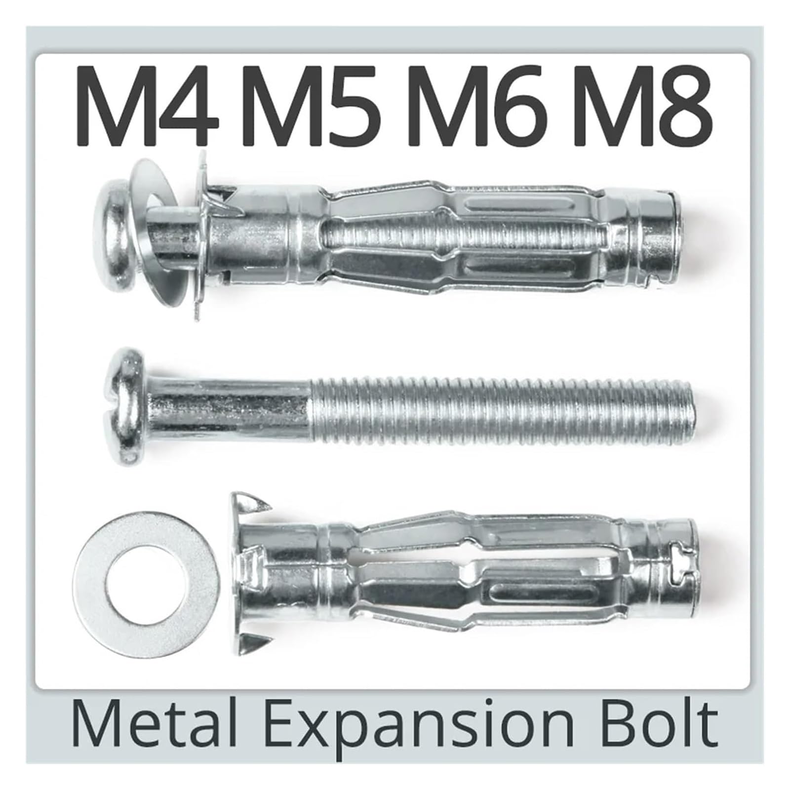 Tappi di espansione in metallo, M4 M5 M6 M8 Bullone di espansione for cartongesso for pareti, tubi for aeromobili, tasselli cavi, bulloni espansivi in ​​metallo, viti for pareti(Tool(Fit M4M5M6))