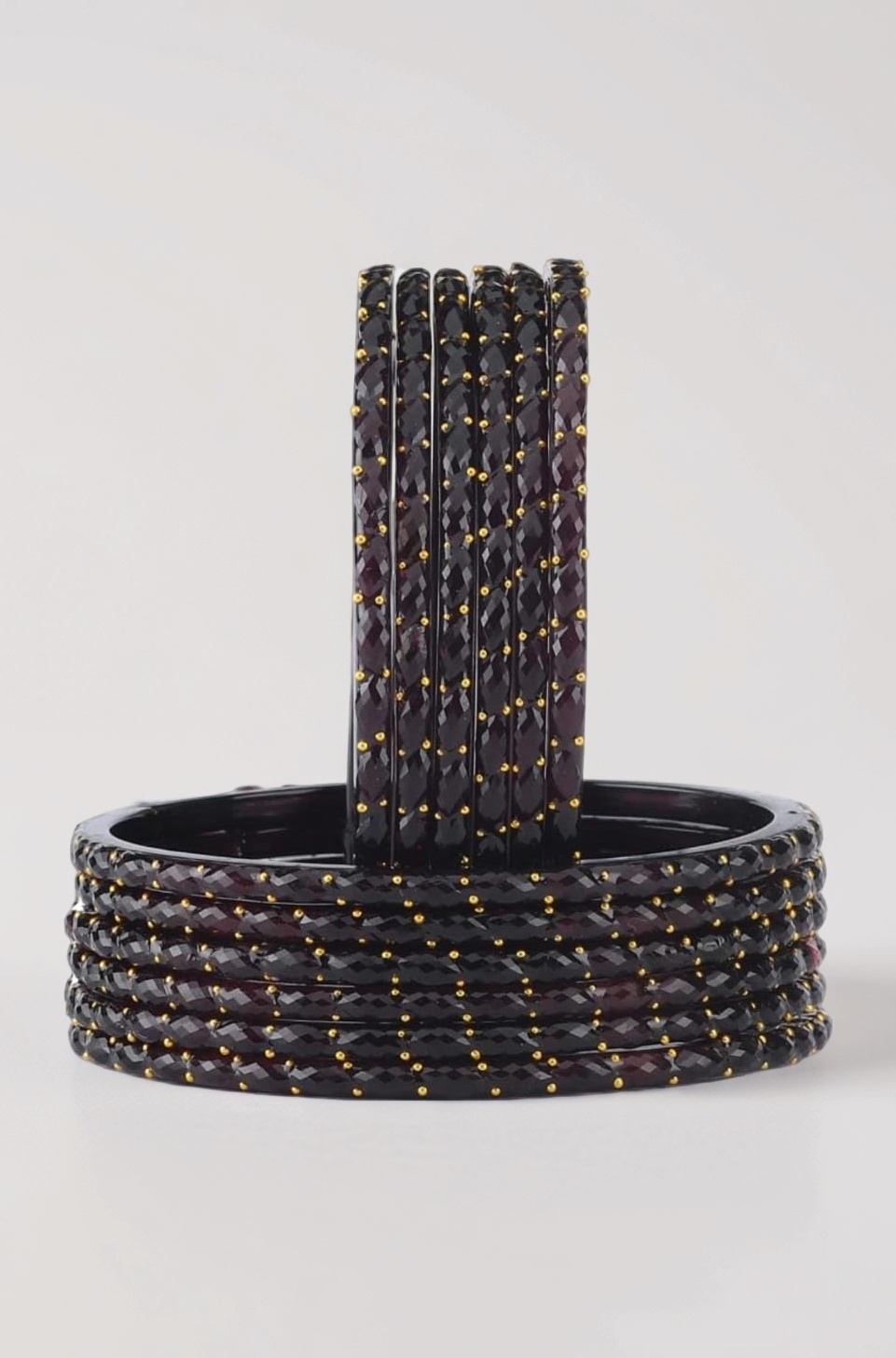 Rain Drop Glass Bangles Set For Women And Girls Pack of 12(Size 2.10 And 2.12 Avaiables)