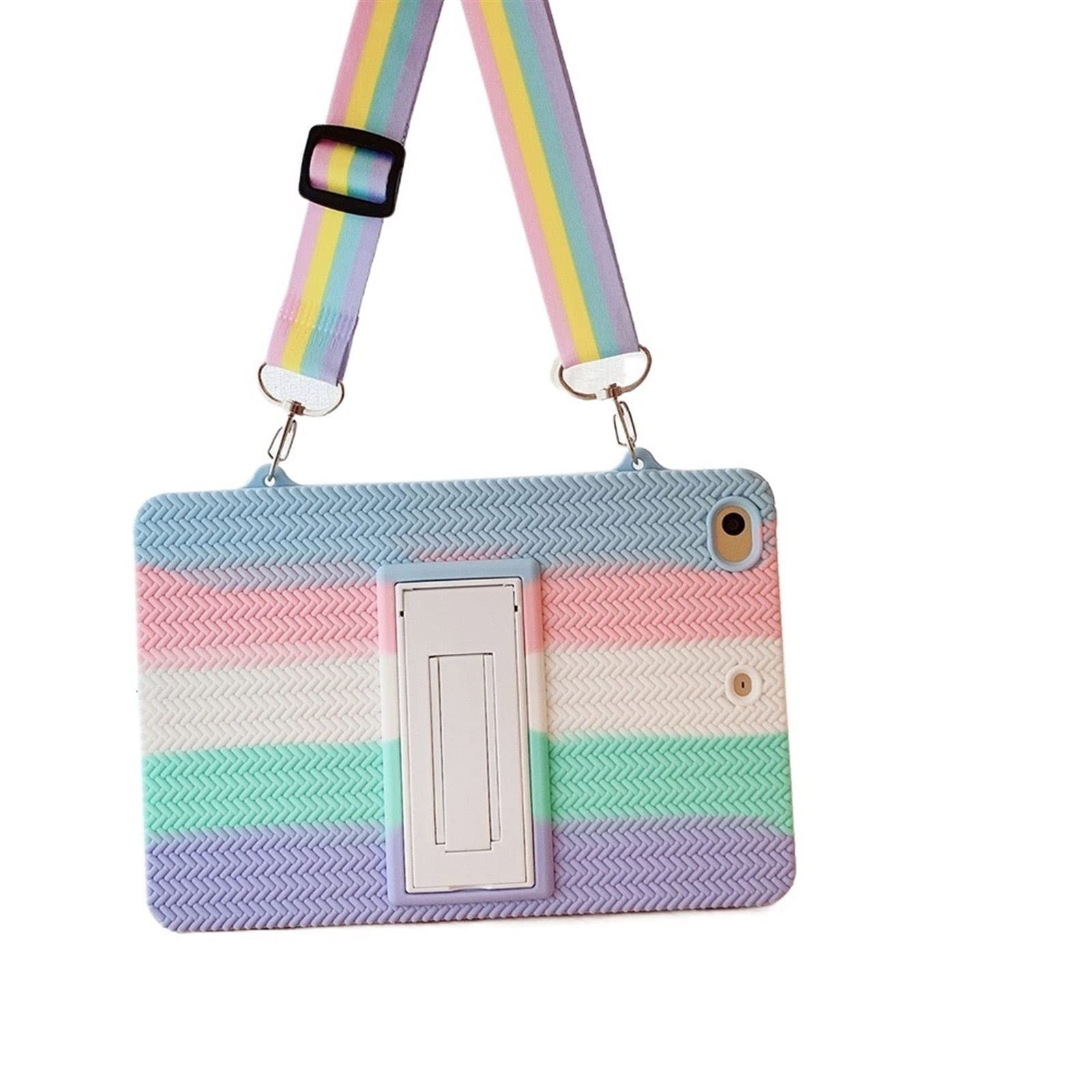 – Lanyard Silicone iPad Stand Case For 2021 iPad Mini6 For iPad Mini4/5 For iPad Air4 For iPad Pro11 For iPad 10.2 10.5 inch Case (Color : Picture, Size : 2020 2021 Pro11)