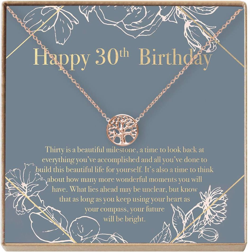 Dear Ava 30th Birthday Necklace | Infinity Gift For Women and Girls | Sterling Silver Jewelry Pendant with Heartfelt Card | Birthday's Gifts Ideas for 30 Year Old Modern Necklaces for Her