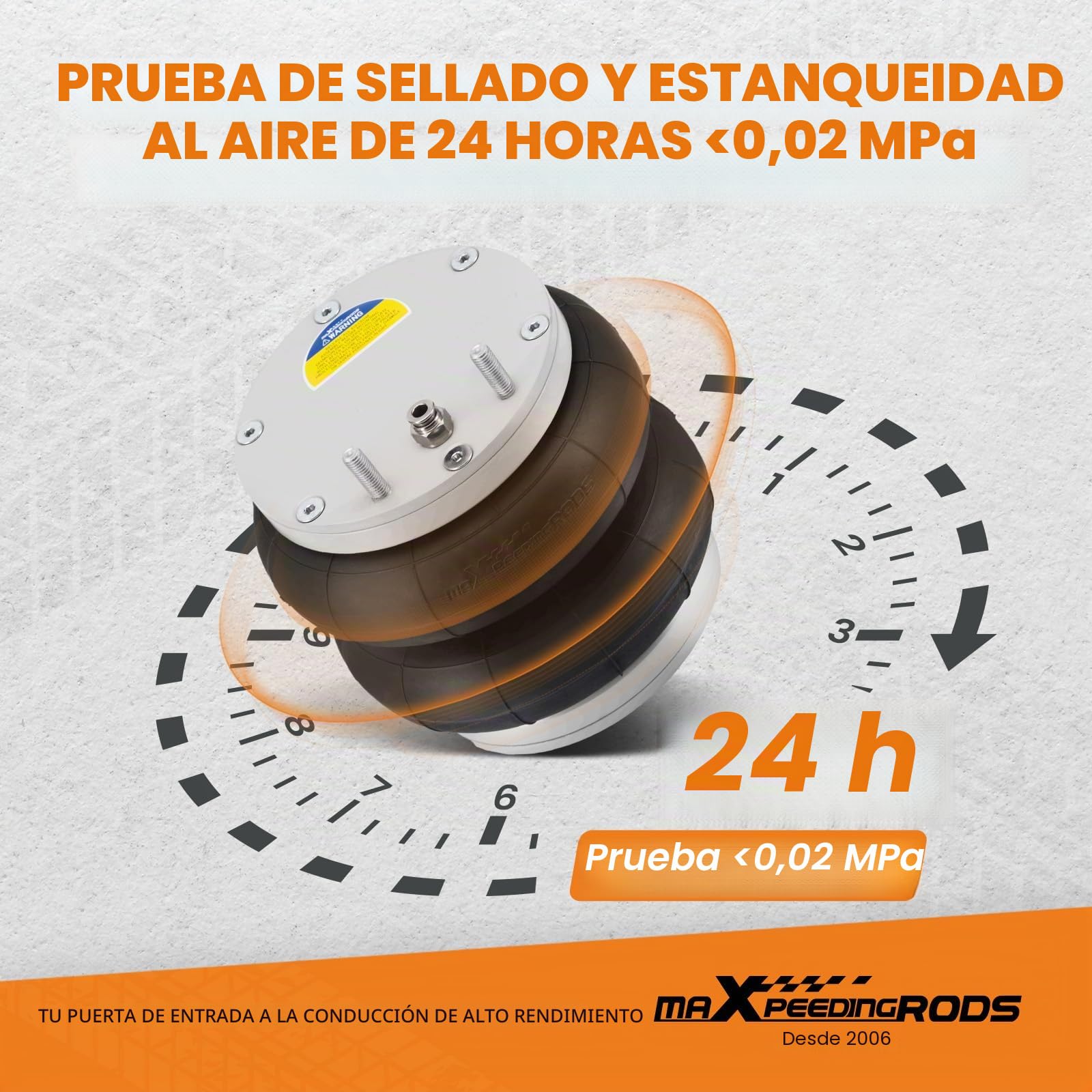 maXpeedingrods 2x Suspensión para Vauxhall Movano 2010‑2020 FWD 4000kg | Para Renault Master 2010‑2020 Fwd, 12v Compresor, Tubo 10.5m, ManóMetro Simple, L/R