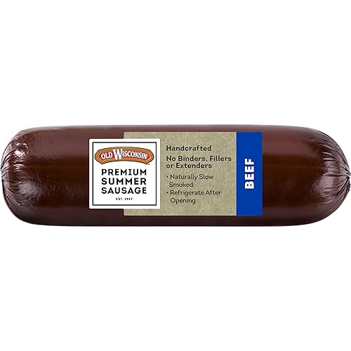 Miniatura 7 de Old Wisconsin Premium Salchicha de Verano, Carne 100% Natural, Charcutería, Lista para Comer, Alta en Proteínas, Baja en Carbohidratos, Keto, Sin
