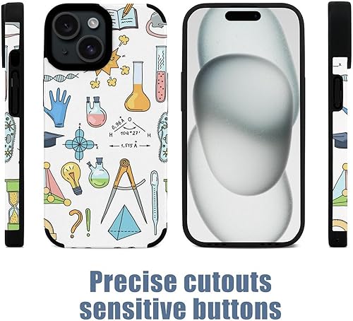 Miniatura 3 de Science Or Chemistry Elements Soft Case Anti-Scratch Case Fiber Skin Upgraded Version Compatible with iPhone 15