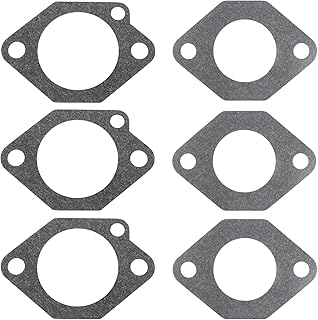 Pack-of-6 Carburetor Base Gasket Compatible with Kawasaki FE290 FE350 Engine Golf Cart Gas Club Car DS Precedent Turf Carryall Industrial Carts Carb 1016438 1016439 1016440 1016441