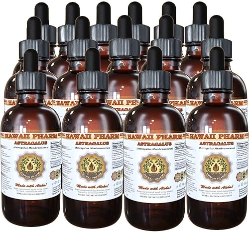 Miniatura 7 de HawaiiPharm Extracto líquido de astrágalo, astrágalo orgánico (Astragalus membranaceus) Suplemento de tintura de raíz seca de 4 onzas