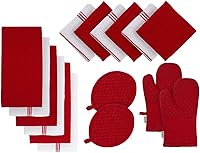 Vista 70 de LANE LINEN Juego de 4 paños de cocina de algodón para secar platos, 18 x 28 pulgadas, absorbentes, de secado rápido, color gris