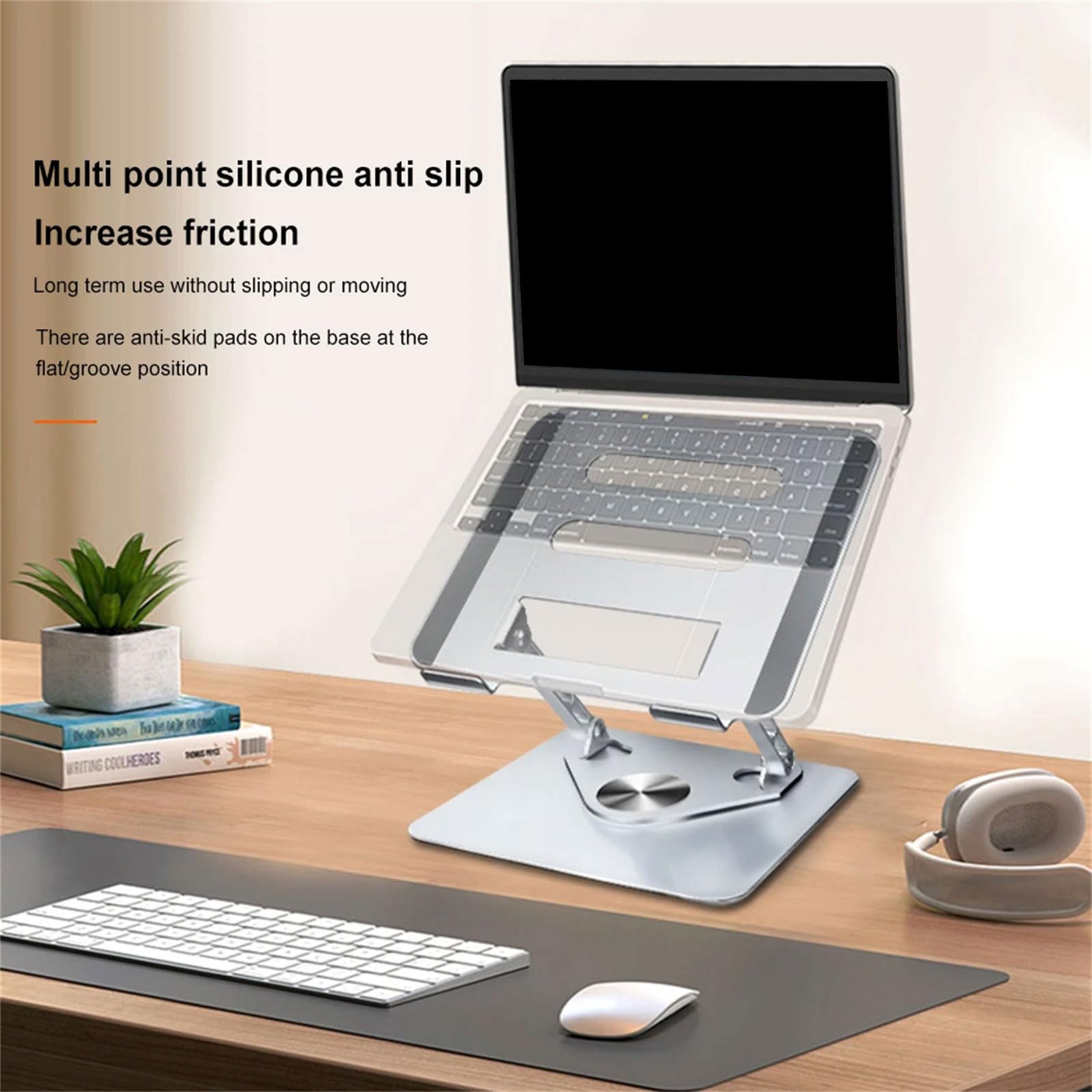 Supporto per computer con base pieghevole