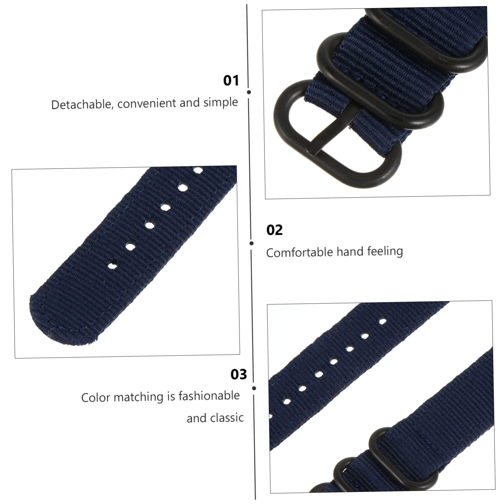 Gatuida 2 Pezzi Cinturino In Nylon Cinturino In Nylon Cinturino Di Ricambio Orologio Da Uomo Accessori Per Ragazzi Orologi Da Esercizio Per Uomo Braccialetti Per Orologi Sportivi