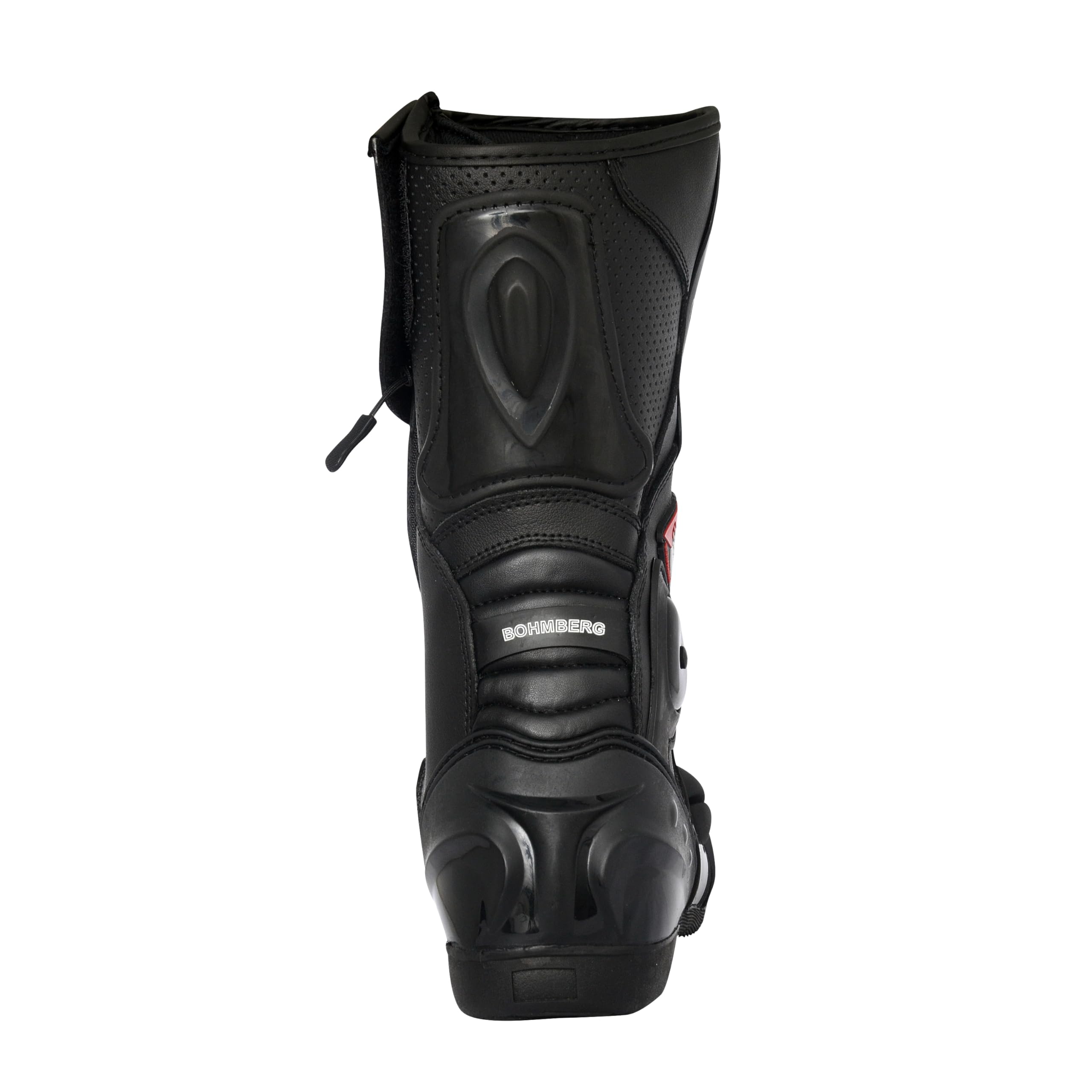 Botas de moto para hombre, deportivas, de piel, estables,protectores reforzados integrados, con protección en los tobillos, ergonómicas, botas moteras, biker, motorista