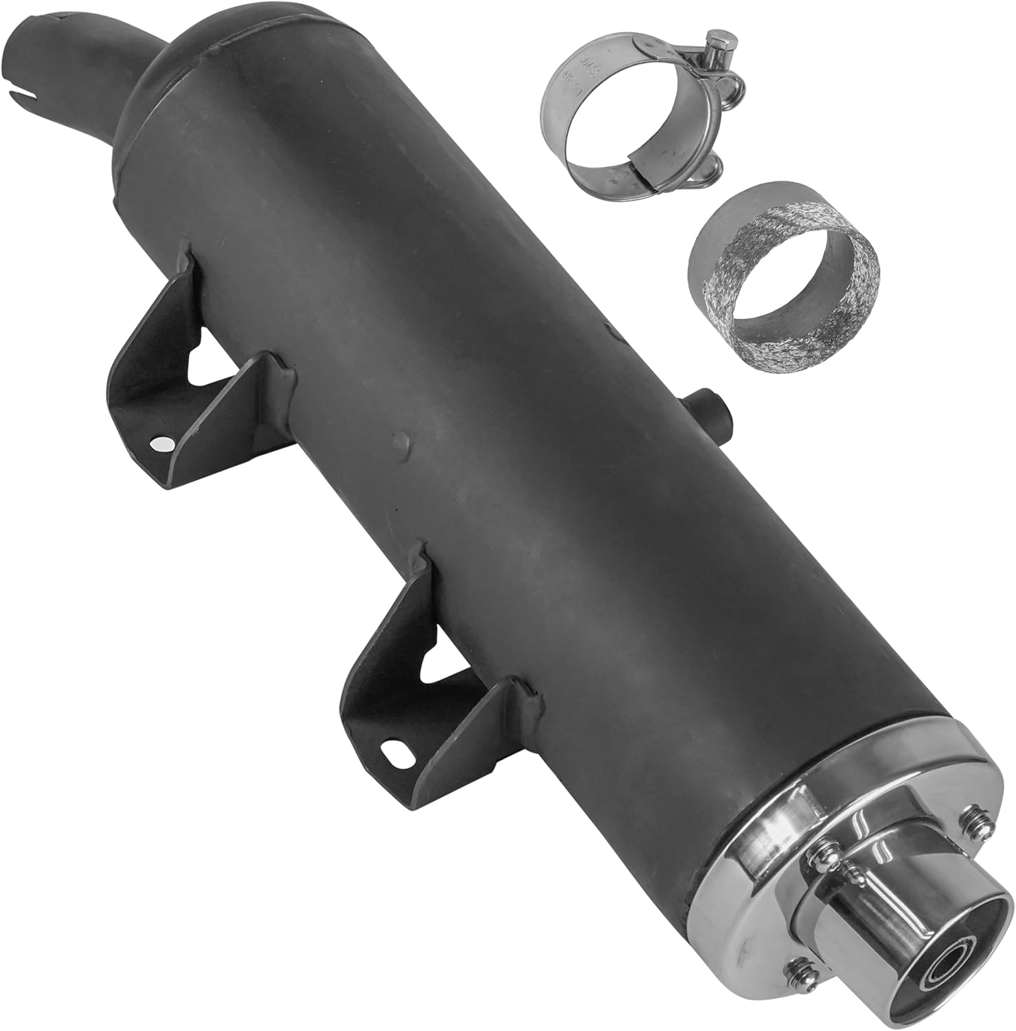 Caltric Muffler with Spark Arrester Compatible with Yamaha Raptor 660R Yfm660R 4X4 2002-2005