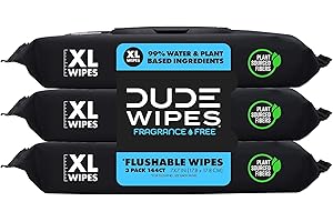 DUDE Wipes for Men | 3 Packs 144 Wipes | The Freshest...