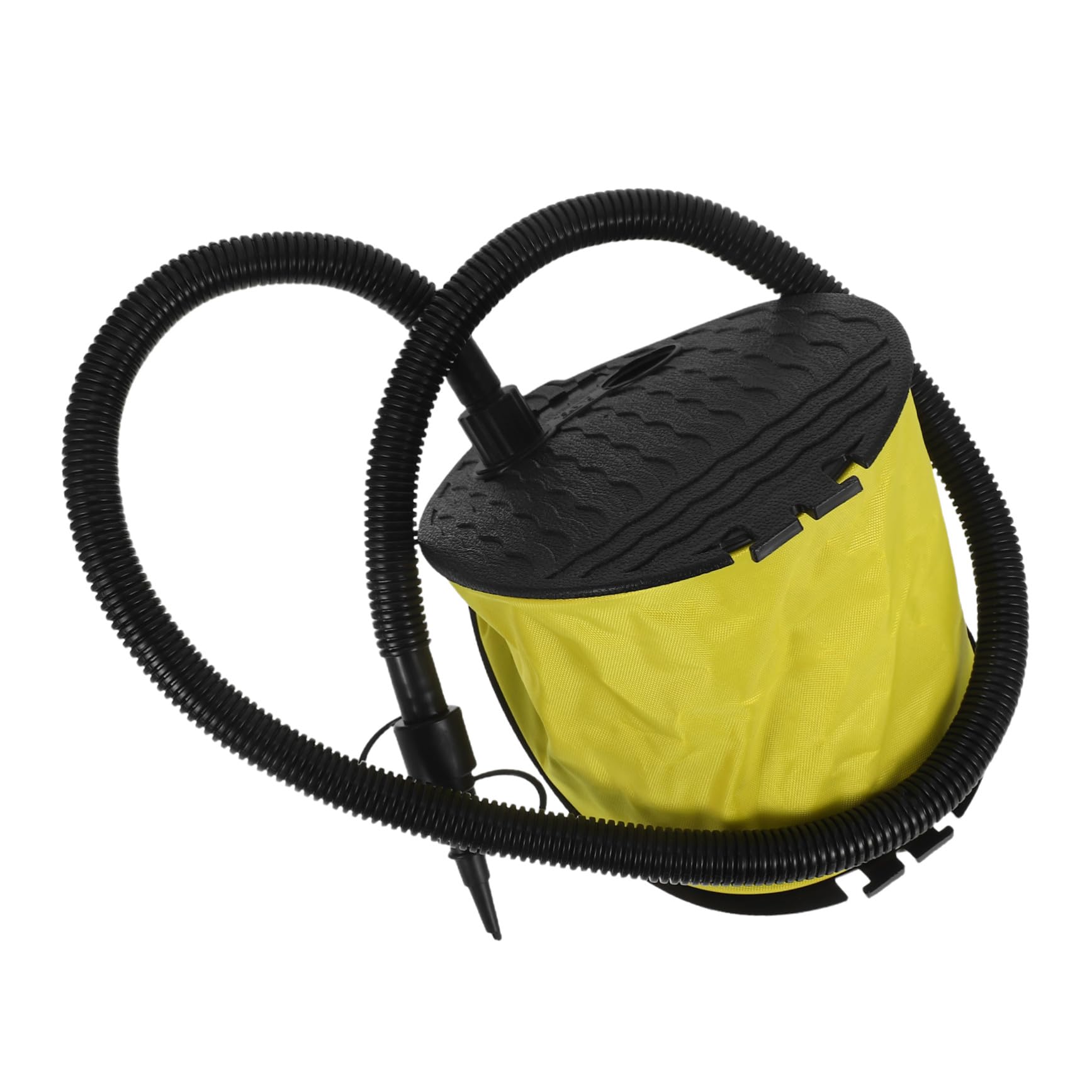 Ciieeo 2 Stück Fußpumpe Balgpumpe mit Adaptern für Luftmatratze Camping Yoga Ball Matratze Schnell Aufblasen und Entleeren ohne Strom Tragbar und Robust