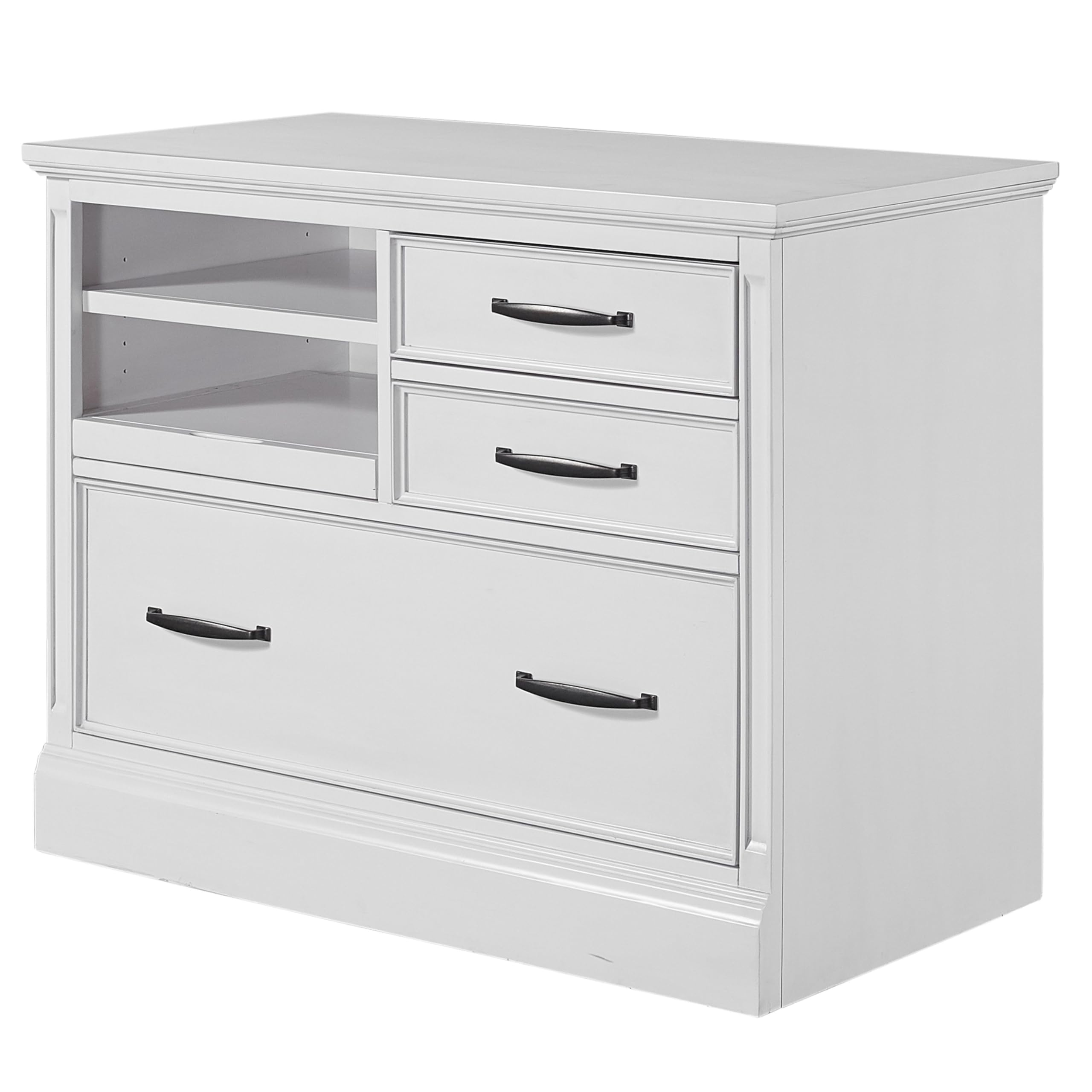 Parker House Shoreham Farmhouse Wood Functional File in Effortless White