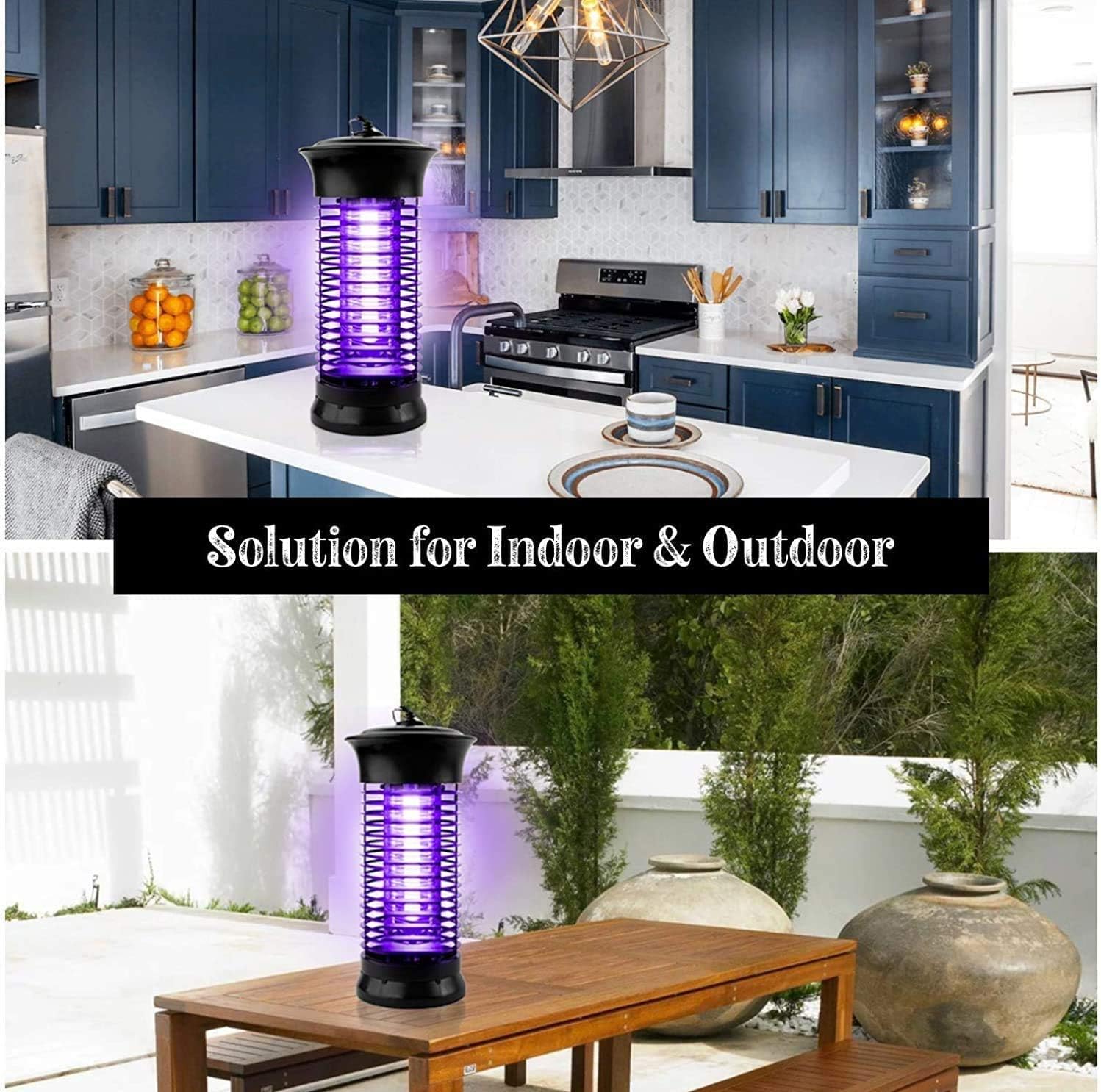 Bug Zapper Strongest Heaviest Duty Mosquito Zapper, Bug Zapper Outdoor, Bug Zapper Indoor, Mosquito Trap, Fly Zapper, Mosquito Killer Safe & Non-Toxic Silent & Effortless Operation for Home and Garden : Garden & Outdoor