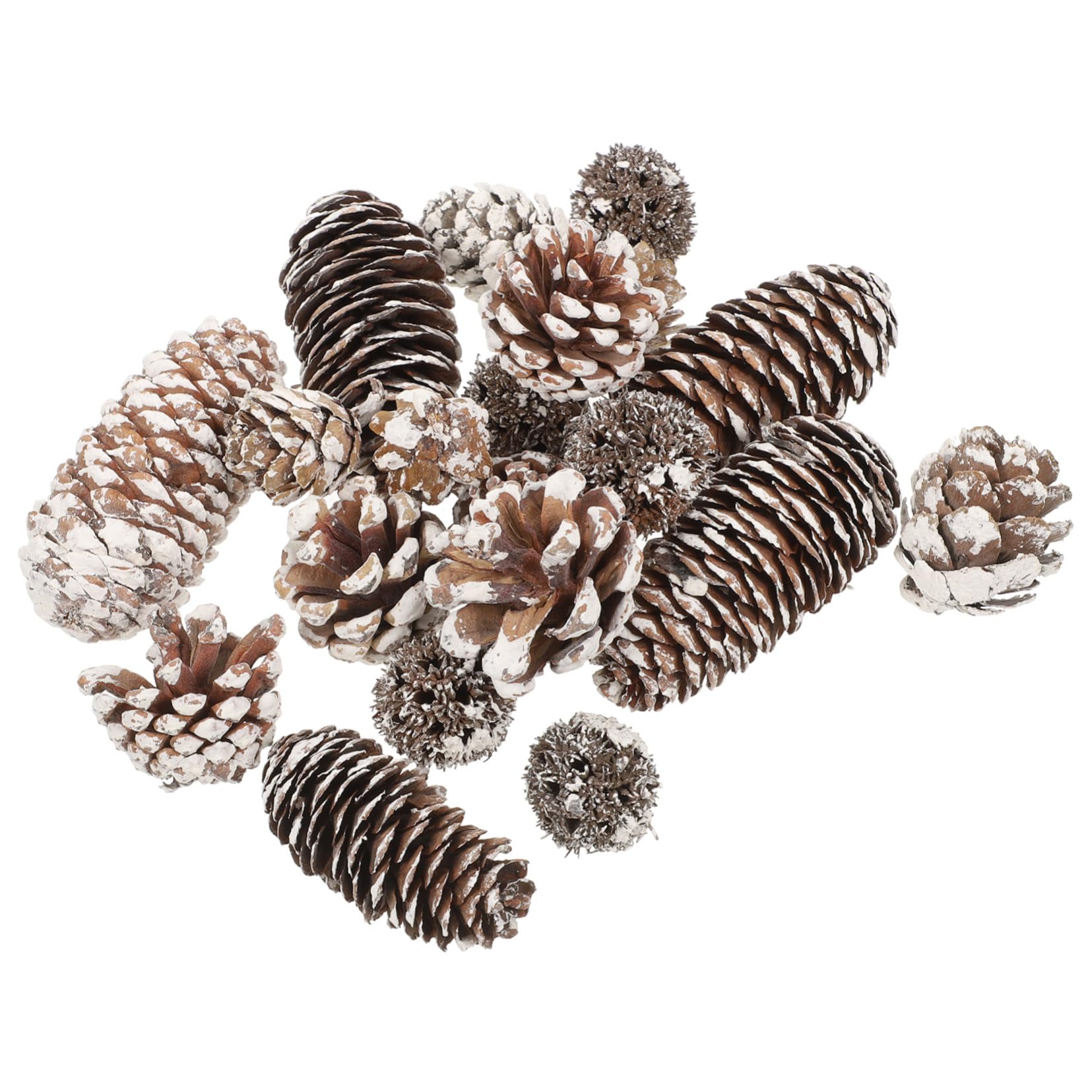 NUOBESTY 4ensembles Kit De Décoration avec Pignes Séchées pour Noël pour Artisanat Créatif Et Décorations De Fête