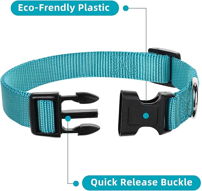 Collar Ajustable para Perro de Nylon con Hebilla de Liberación Rápida miniatura 2