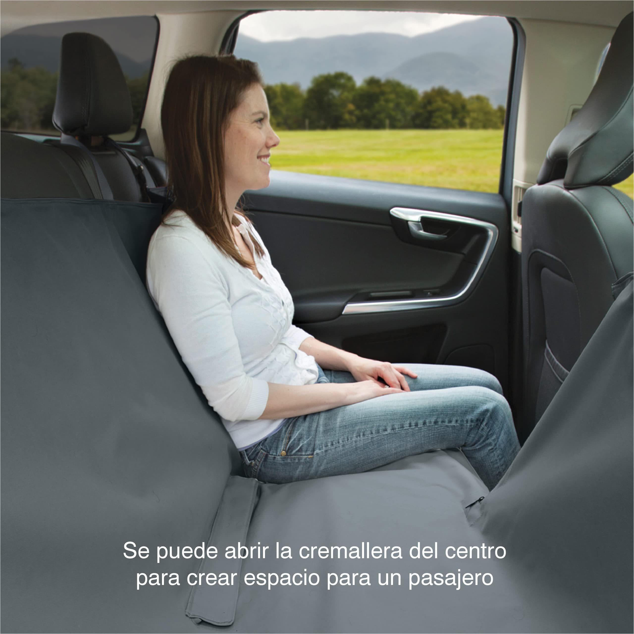 Kurgo Wander Cubre-Asiento Tipo Hamaca, Negro | Protección Impermeable para el Asiento Trasero
